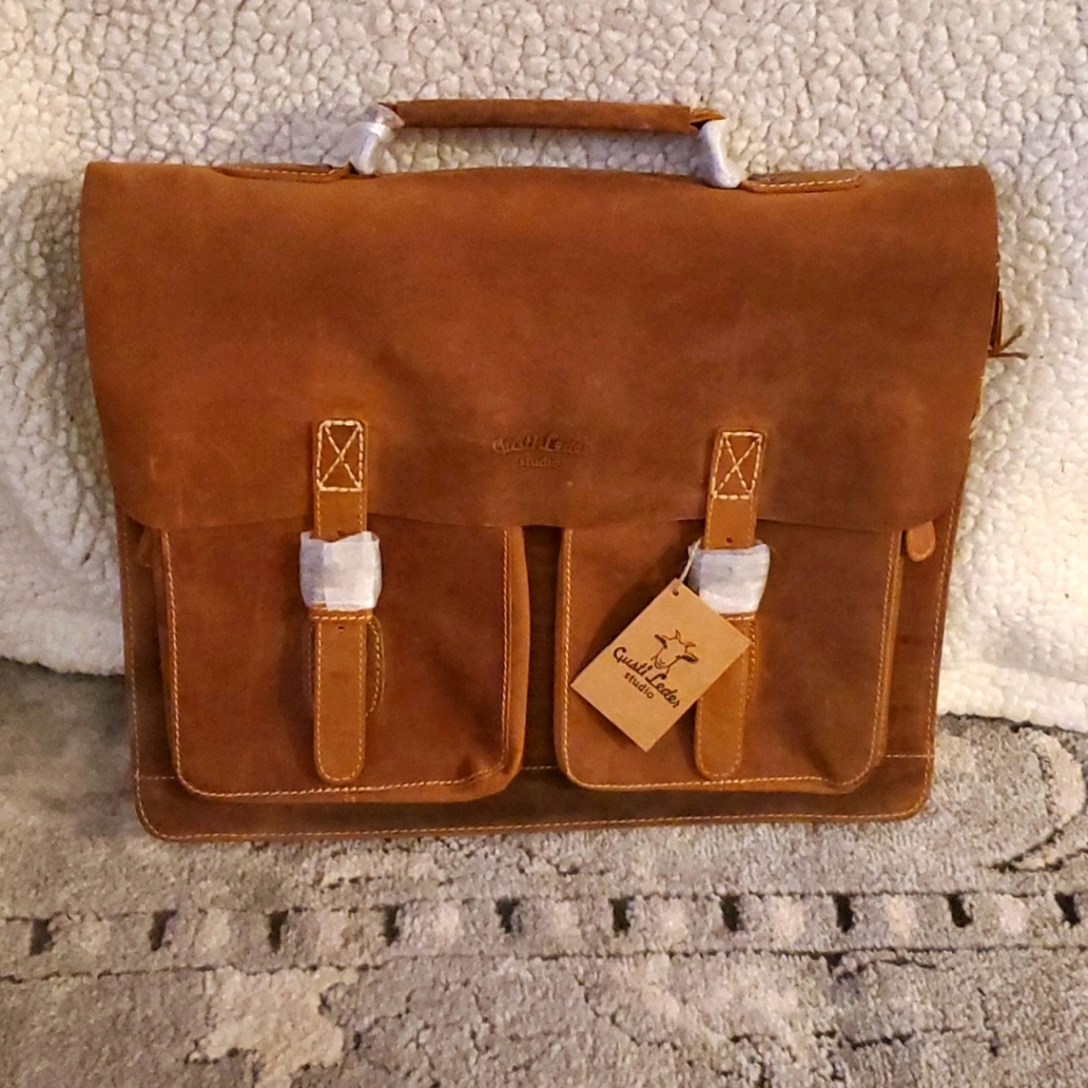 Gusti Leder Briefcase Messenger NWT Leather Satchel